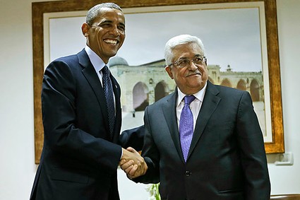 Obama with Abbas in Palestine