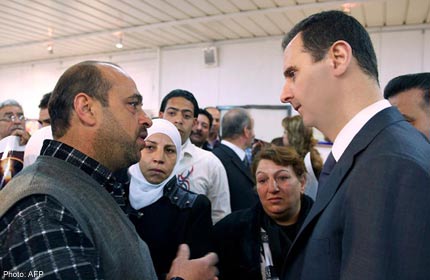 Syrian President Bashar al-Assad in surprise visit to Damascus Education Center; March 20, 2013