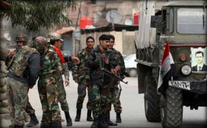 Terrorists Surrender in Maadamiya in Damascus Countryside