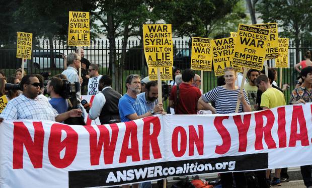 Demonstrations in Several Countries against Attack on Syria
