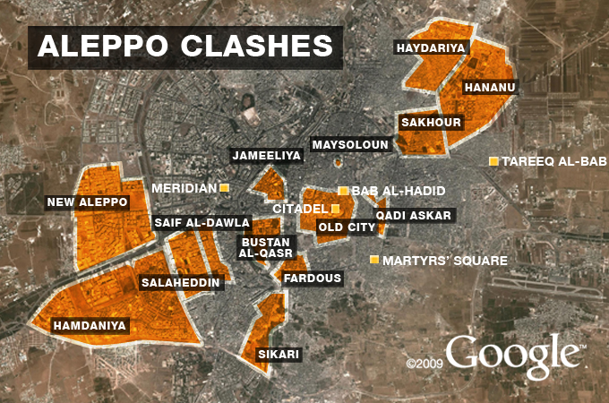 Syria: Aleppo clashes