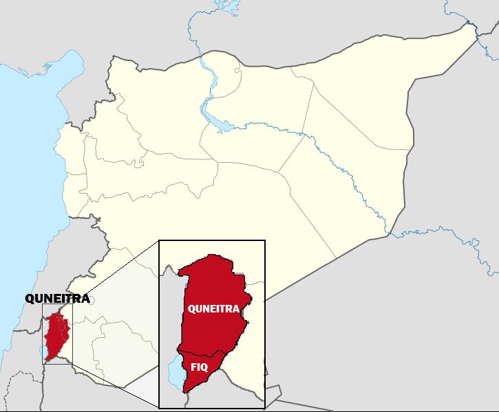 Syria map, Quneitra