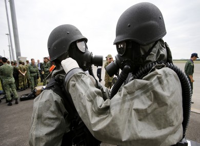 Syria: chemical masks