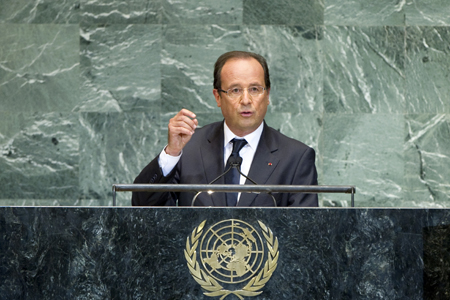 Hollande Wants “Coercive” UN Measures for Syria, “Concrete Gestures” by Iran
