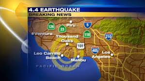 Magnitude 4.4 Quake Hits near Los Angeles