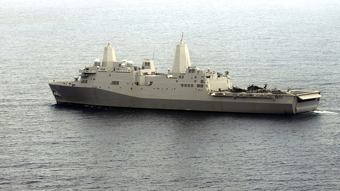 550-Marine US Navy Ship Moves into Gulf