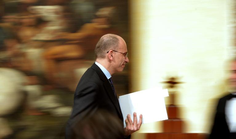 Italian PM Letta Announces Resignation