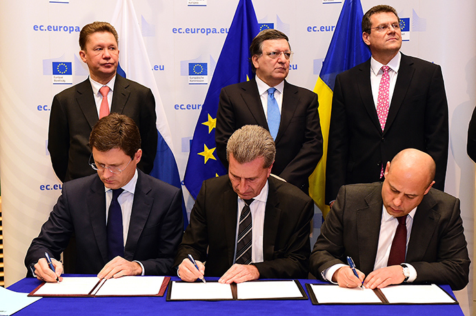 Russia, Ukraine Agree on Gas Deal till March 2015