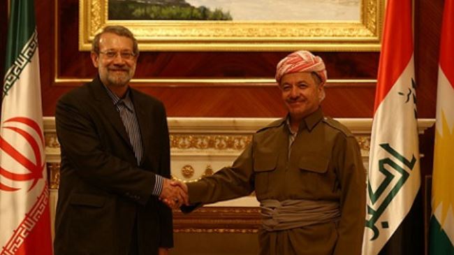 Barzani to Larijani: Iran Stood by Iraqi Nation in Difficult Situation