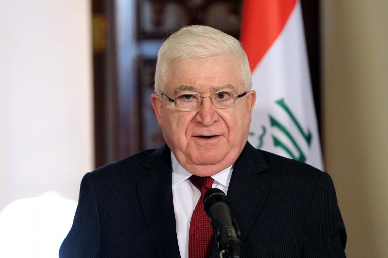 Iraqi President Fuad Nasum