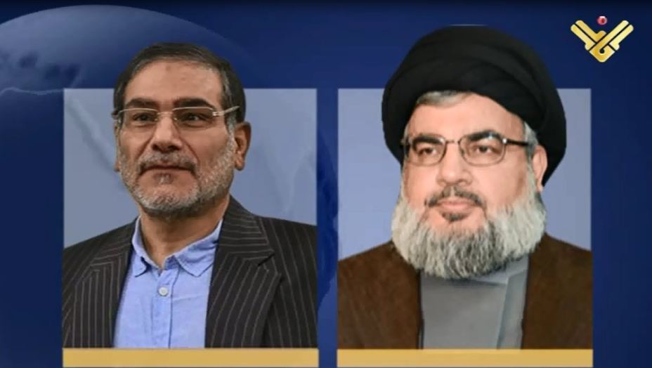 Sayyed Nasrallah Receives Shamkhani, Meeting Tackles Latest Developments