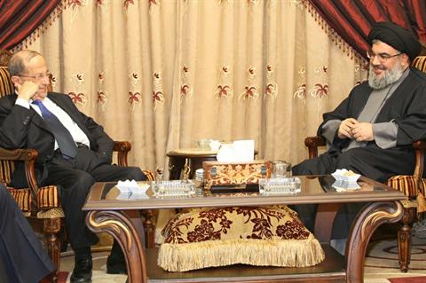 Sayyed Nasrallah Tackles Latest Developments with MP Aoun