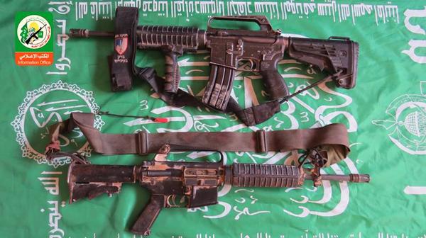 Israeli arms grabbed by Hamas fighters