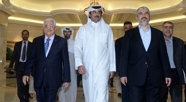 Abbas, Meshaal Hold Second Day of Talks in Qatar