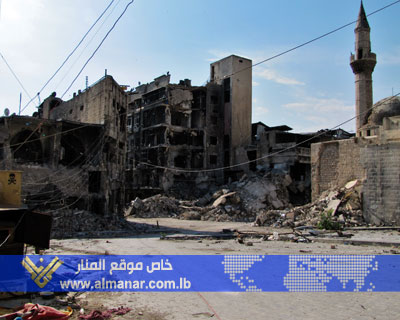 Destruction in Aleppo Old City