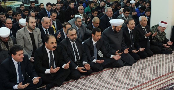 Assad Participates in Ceremony on Occasion of Prophet Mohammad Birthday
