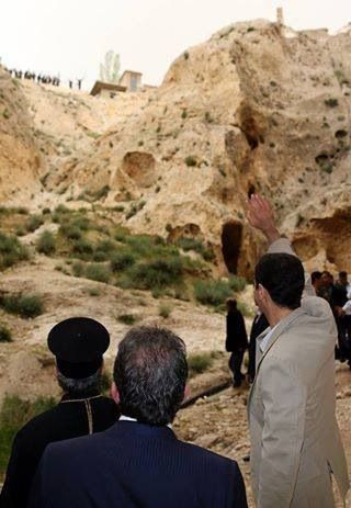 Syria: President Bashar al-Assad in Maaloula