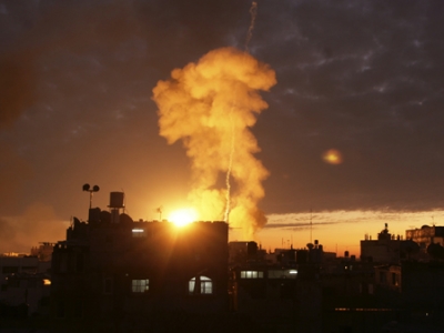 Israeli Army Launches Airstrikes across Gaza Strip