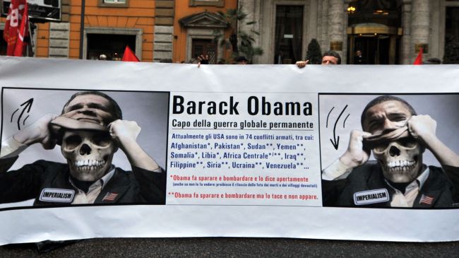 Italians Protest against Obama’s Visit to Rome
