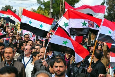 Massive Protests in Damascus, Daraa in Support of Syrian Army