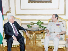 Egypt’s Sisi Meets PA President Abbas in Cairo
