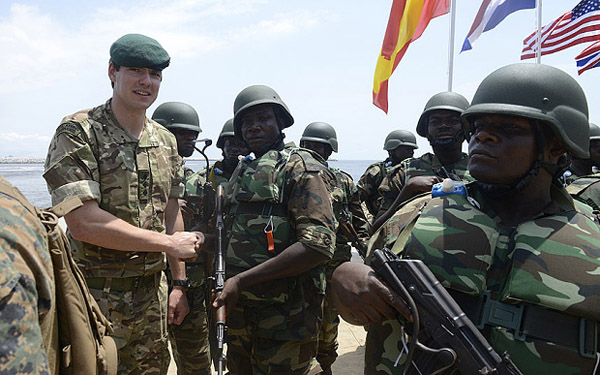 British soldier in Nigeria