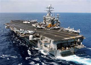 US Military Says Iran Tested Rockets near American Carrier