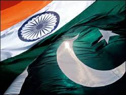 India, Pakistan flags
