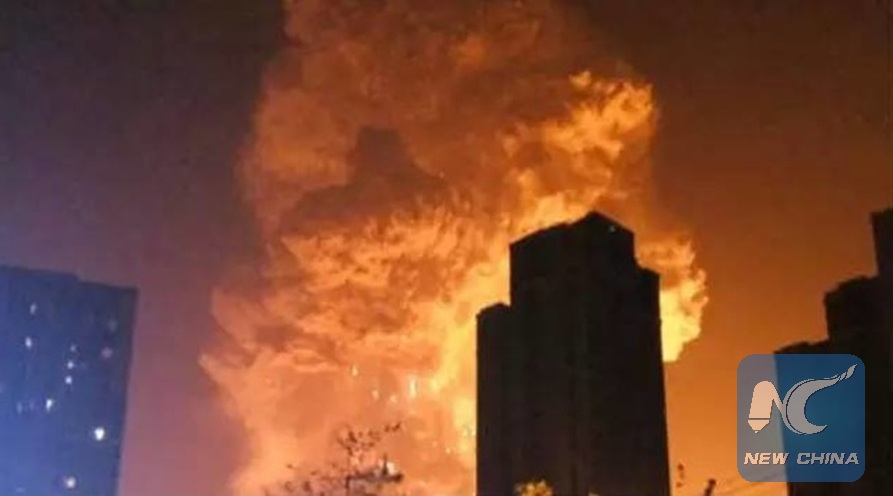 China explosion in Tianjin city