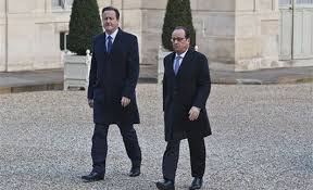 Hollande, Cameron Visit Paris Concert Hall that Was Attacked