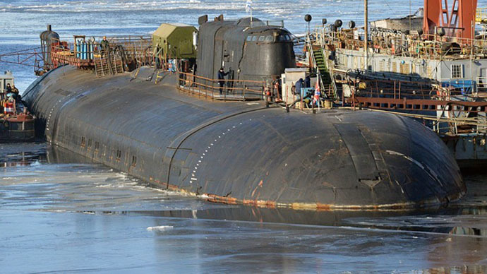 Nuclear Submarine on Fire at Russian Shipyard
