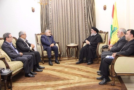 Hezbollah Secretary General Sayyed Hasan Nasrallah receives head of the National Security and Foreign Policy Commission of Iranian Parliament Alaeddin Boroujerdi 