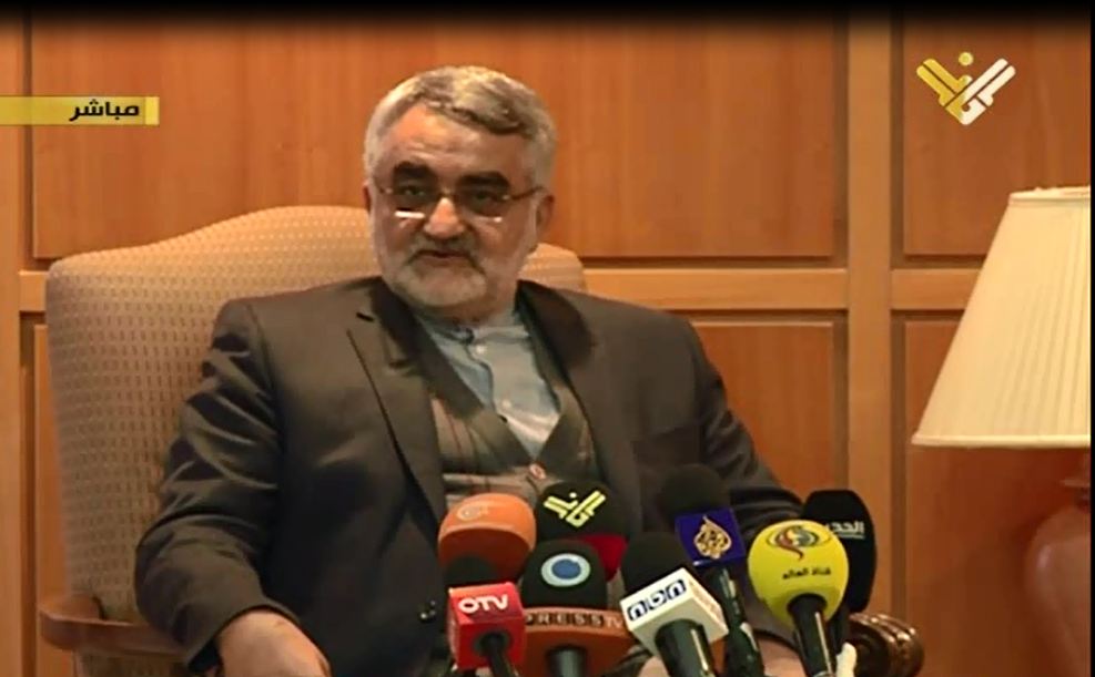 Boroujerdi Arrives in Beirut: Iran Stands by Lebanon’s Security, Sovereignty