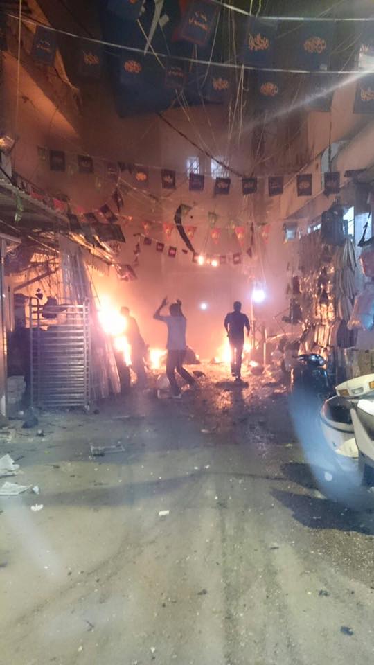 Two Suicide Blasts Rocked Area of Burj Al-Barajneh in Beirut Southern Suburb
