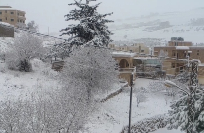 Lebanon Storm: Snow Reaches Shores, Temperature Drops