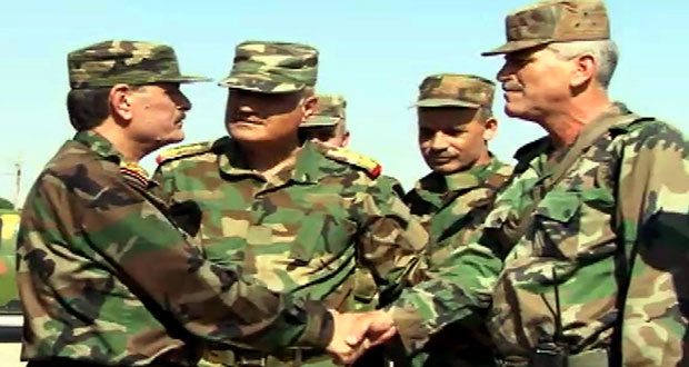 Syrian Defense Minister Inspects Army Units in Hasaka