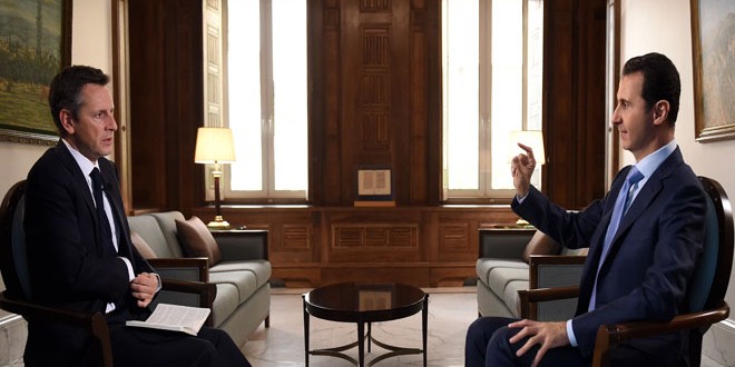 Assad: West Approach on Syria Politicized, only Syrians Decide Their President