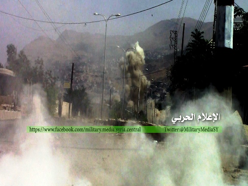 Hezbollah, Syrian Army Detonate Tunnel for Terrorists in Zabadani