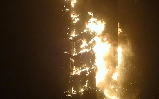 Huge Fire Erupts at Dubai Hotel