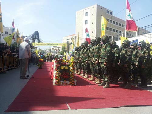 Funeral of Hezbollah Commander Hasan al-Hajj