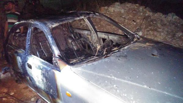 Zionist Settlers Torch Palestinian Car