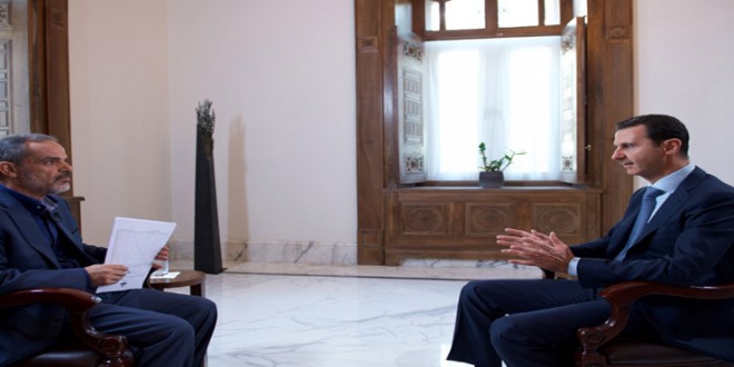 Assad: Syria-Russia-Iran-Iraq Front Must Succeed or Region would be Destroyed