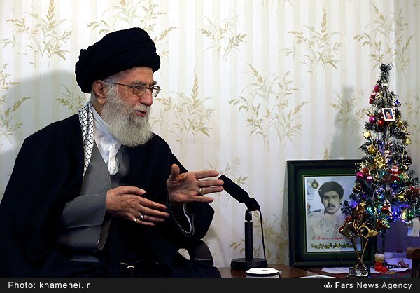 Supreme Leader Visits Family of Iranian Christian Martyr on Christmas Eve