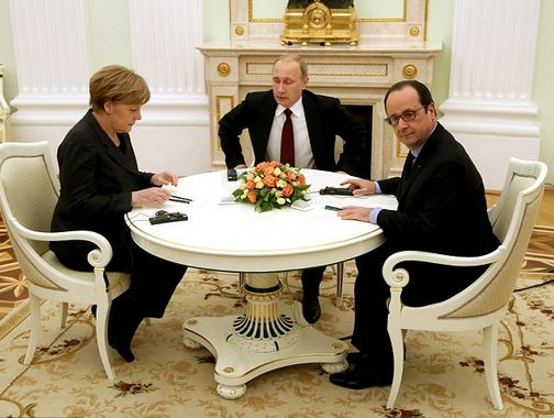 Merkel-Putin-Hollande