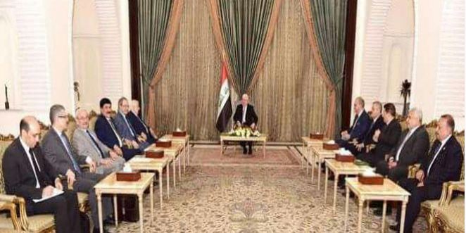 Moallem meets Iraqi president