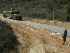 Israeli soldiers near Lebanon border