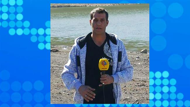 Al-Alam TV correspondent in Golan Bassam al-Safadi