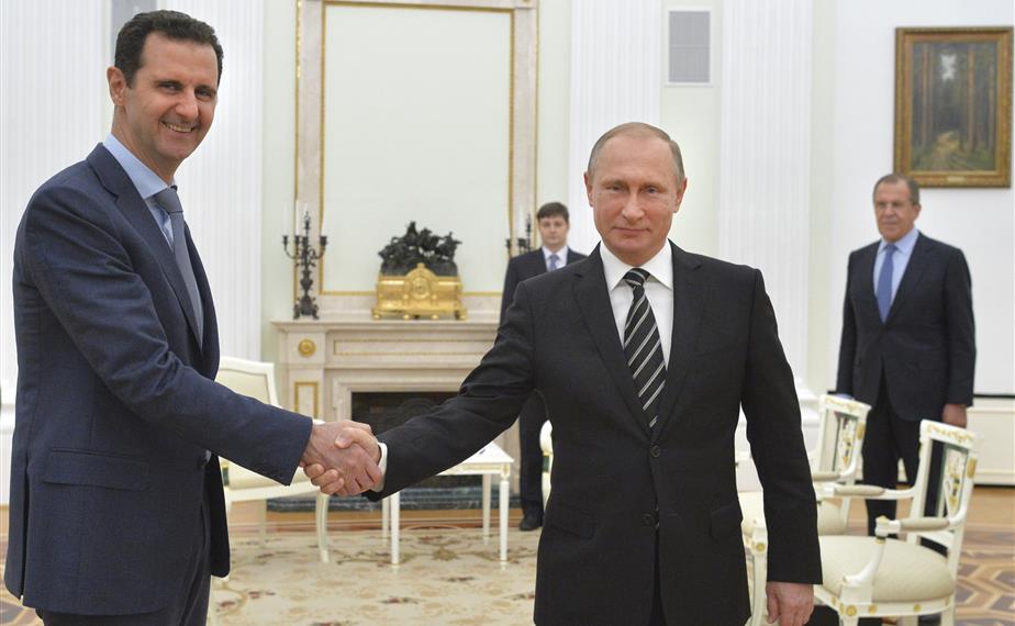 Putin Discusses in a Phone Call with Assad Ways to Implement Ceasefire in Syria