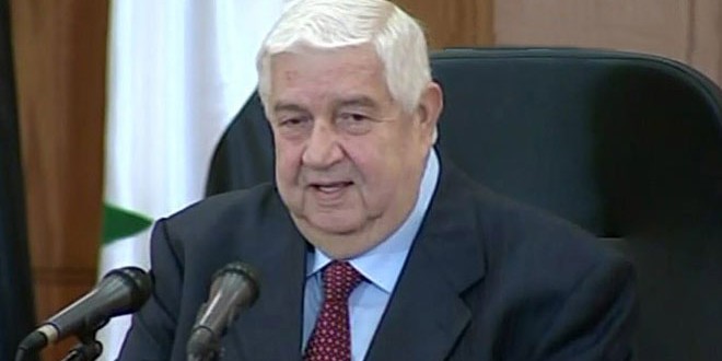 Al-Moallem: Any Ground Intervention Is Aggression That Will Be Confronted