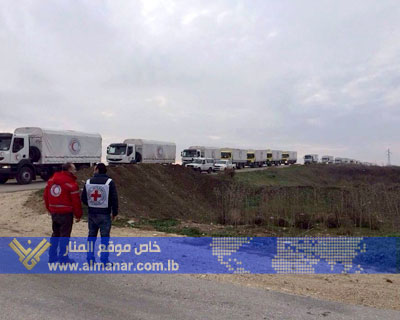 Aid Convoys Arrive in Besieged Syrian Towns of Kefraya & Fouaa